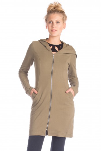 Long Riding Hood in Burnt Olive 