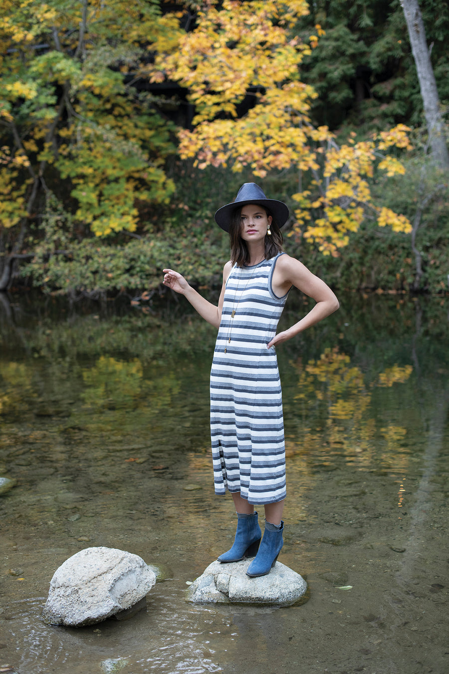 Striped Megan Dress