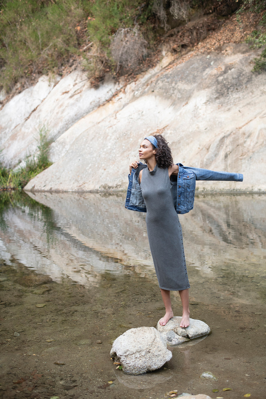 Zephyr Dress CHARCOAL / XS - Synergy Organic Clothing