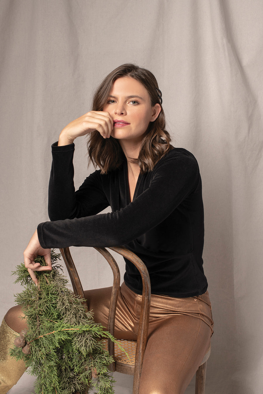Velour Cocoon Top