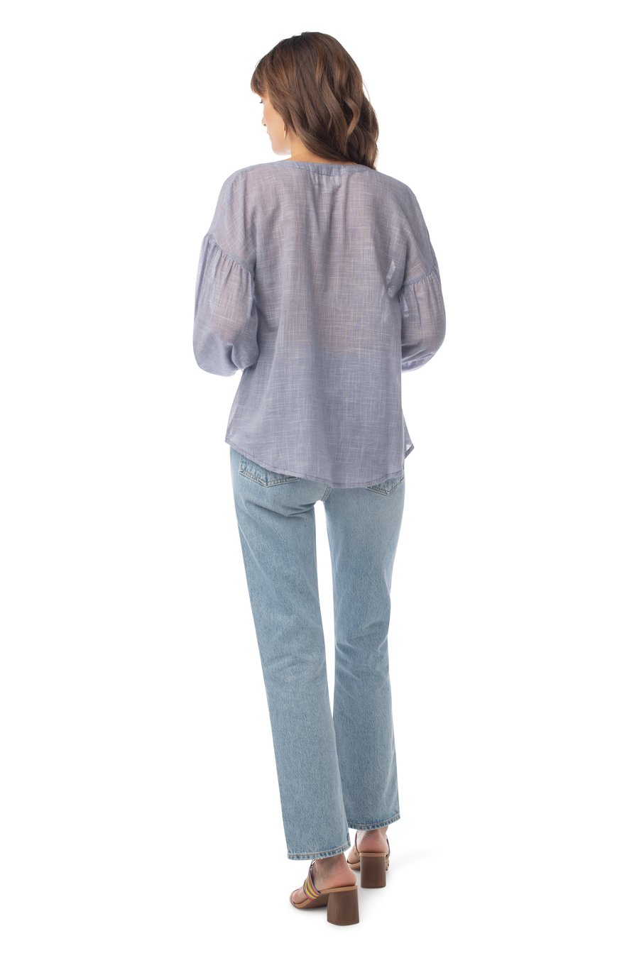 Amber Top NAVY CHECKED / XS - Synergy Organic Clothing