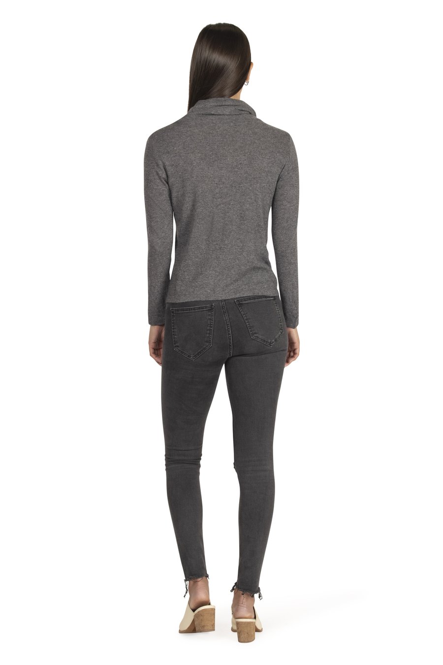 Eco Luxe Alignment   Top CHARCOAL / XS - Synergy Organic Clothing