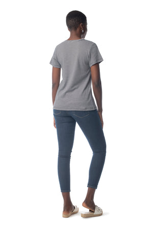 Striped Tried & True V-Neck  - Synergy Organic Clothing