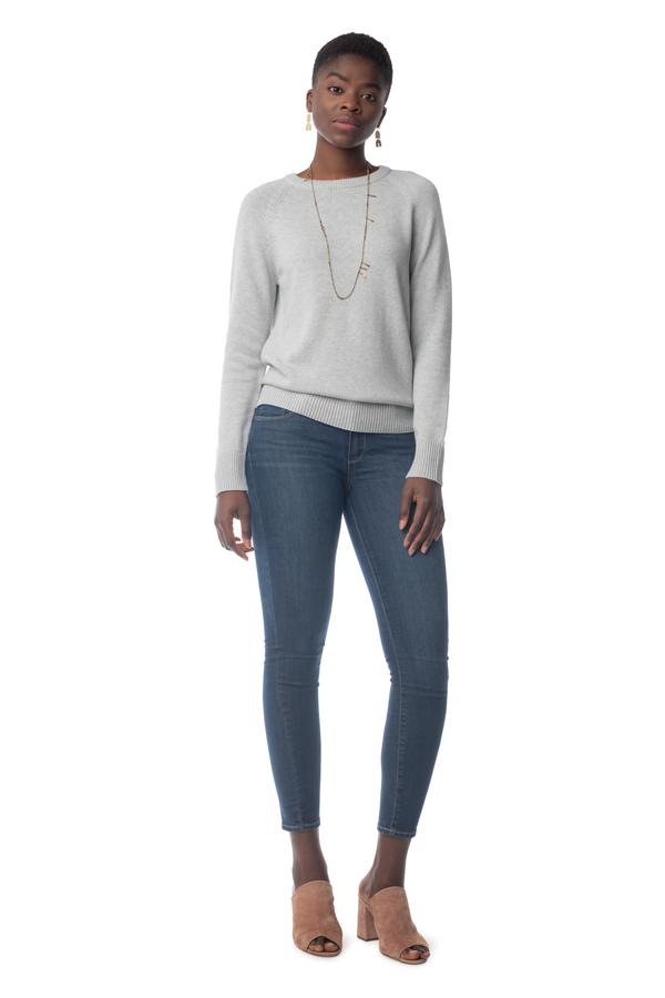 Crew Sweater HEATHER GREY / XS - Synergy Organic Clothing