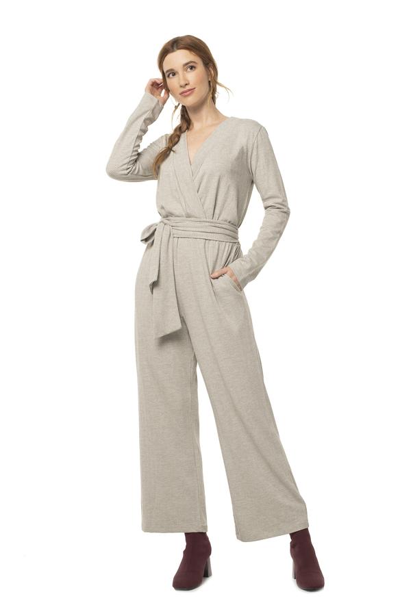 Herringbone Alder Jumpsuit HERRINGBONE KHAKI / XS - Synergy Organic Clothing