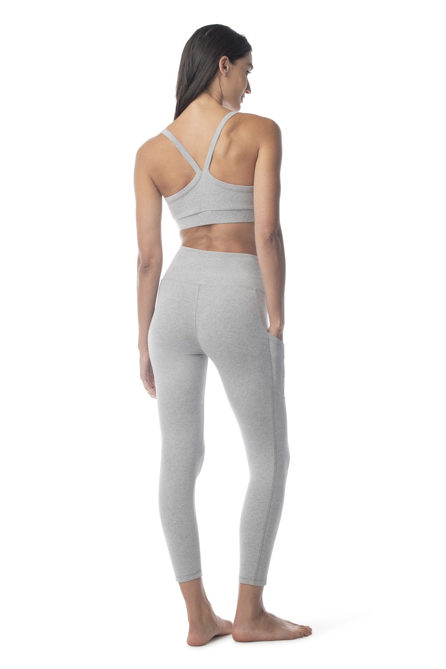 Go To Yoga Bra HEATHER GREY / XS - Synergy Organic Clothing