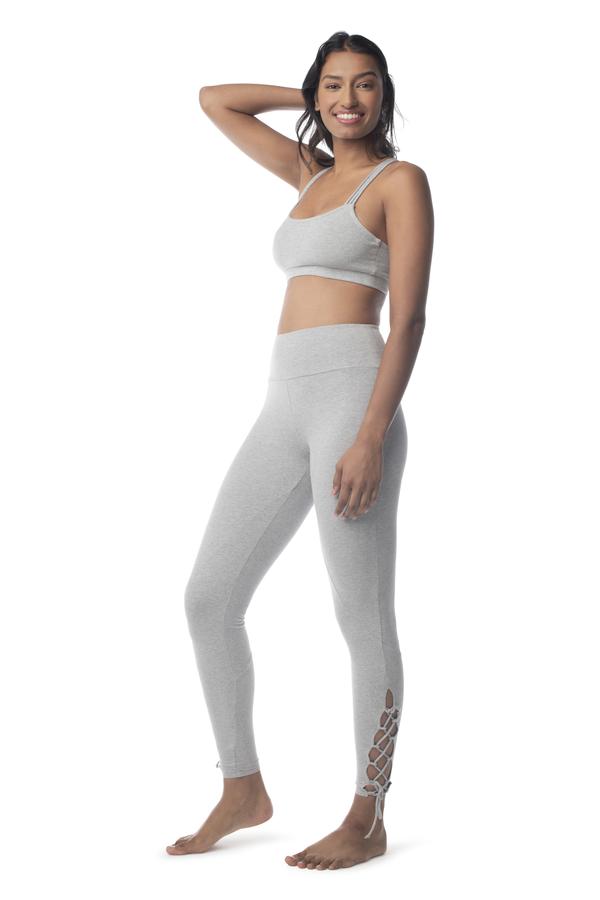 Rhythm Yoga Bra HEATHER GREY / XS - Synergy Organic Clothing