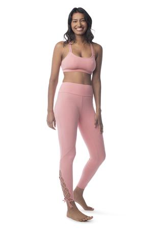 Lace up Pant MAUVE / XS - Synergy Organic Clothing
