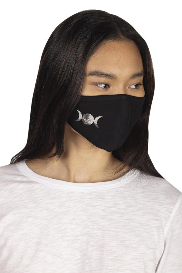 Adult Screen Print Face Mask MOONS / OS - Synergy Organic Clothing