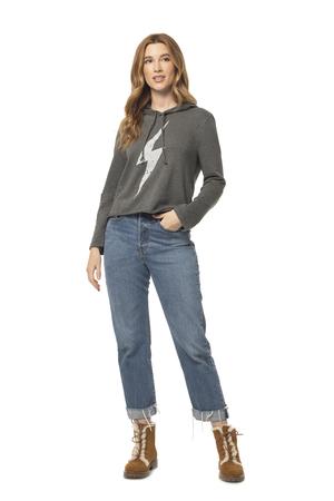 Lightning Bolt Cali Hoodie CHARCOAL / XS - Synergy Organic Clothing