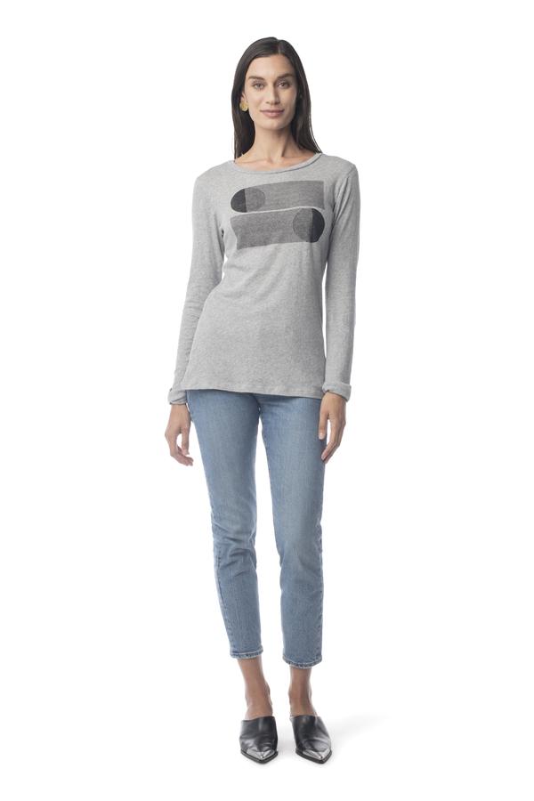 Shadow Ray Basic Long Sleeve Tee HEATHER GREY / XS - Synergy Organic Clothing