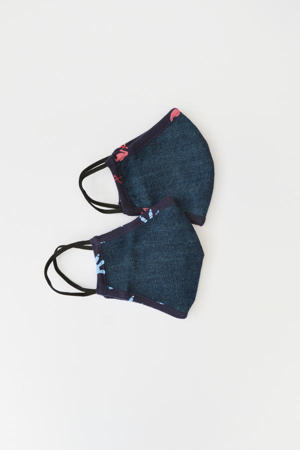 Child Denim Face Mask  - Synergy Organic Clothing