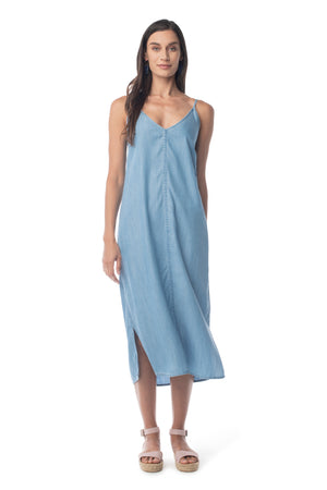 Bi-Coastal Slip Dress LIGHT WASH / XS - Synergy Organic Clothing
