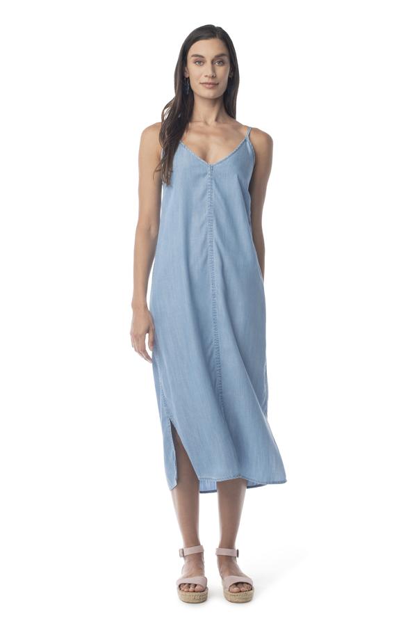Bi-Coastal Slip Dress LIGHT WASH / XS - Synergy Organic Clothing
