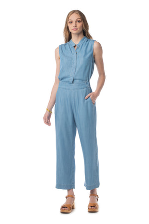 Crisp & Cool Jumpsuit LIGHT WASH / XS - Synergy Organic Clothing