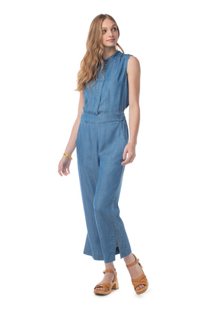 Crisp & Cool Jumpsuit MEDIUM WASH / XS - Synergy Organic Clothing