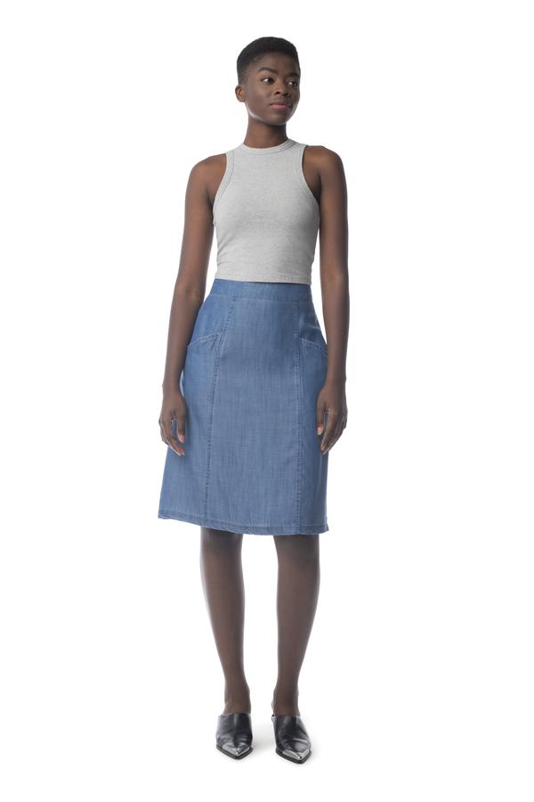 Revival Skirt MEDIUM WASH / XS - Synergy Organic Clothing