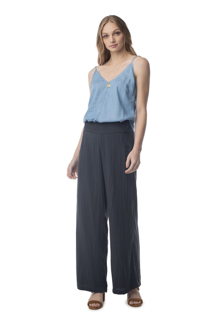Basis Camisole LIGHT WASH / XS - Synergy Organic Clothing